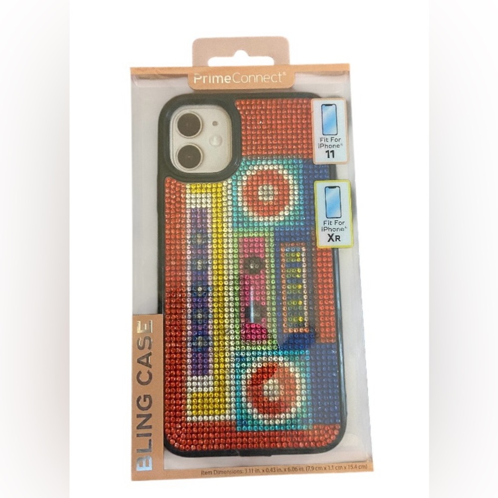 Multicolor Rhinestone iPhone 11/XR Case - Picture 1 of 7